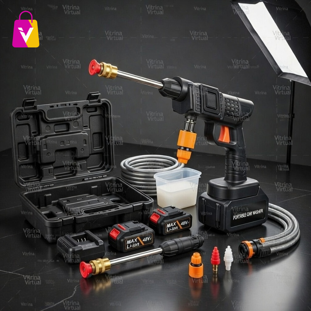 🌊 ¡Potencia Sin Cables! Hidrolavadora 48V: Limpieza Profesional Donde Quieras 🚗✨