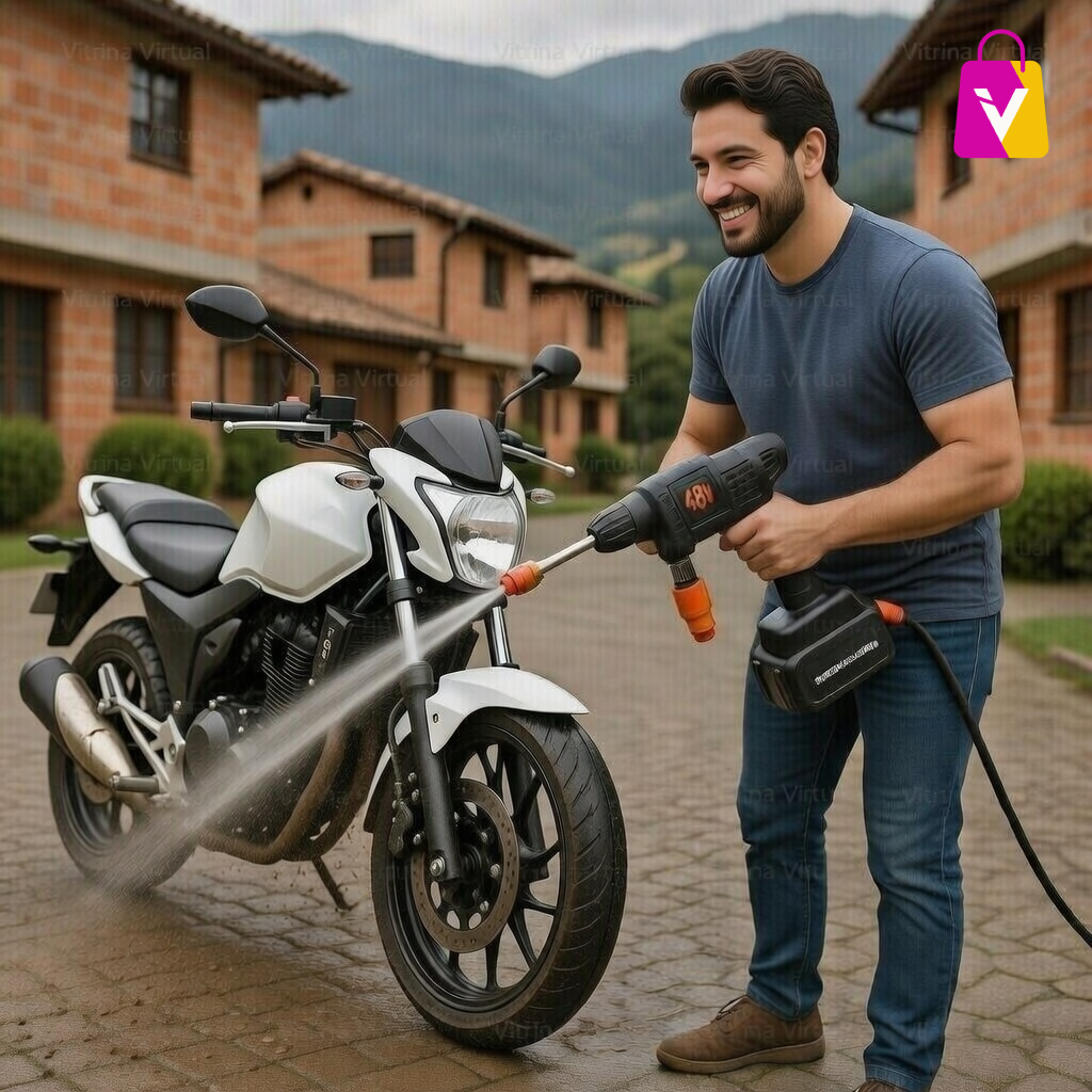 🌊 ¡Potencia Sin Cables! Hidrolavadora 48V: Limpieza Profesional Donde Quieras 🚗✨