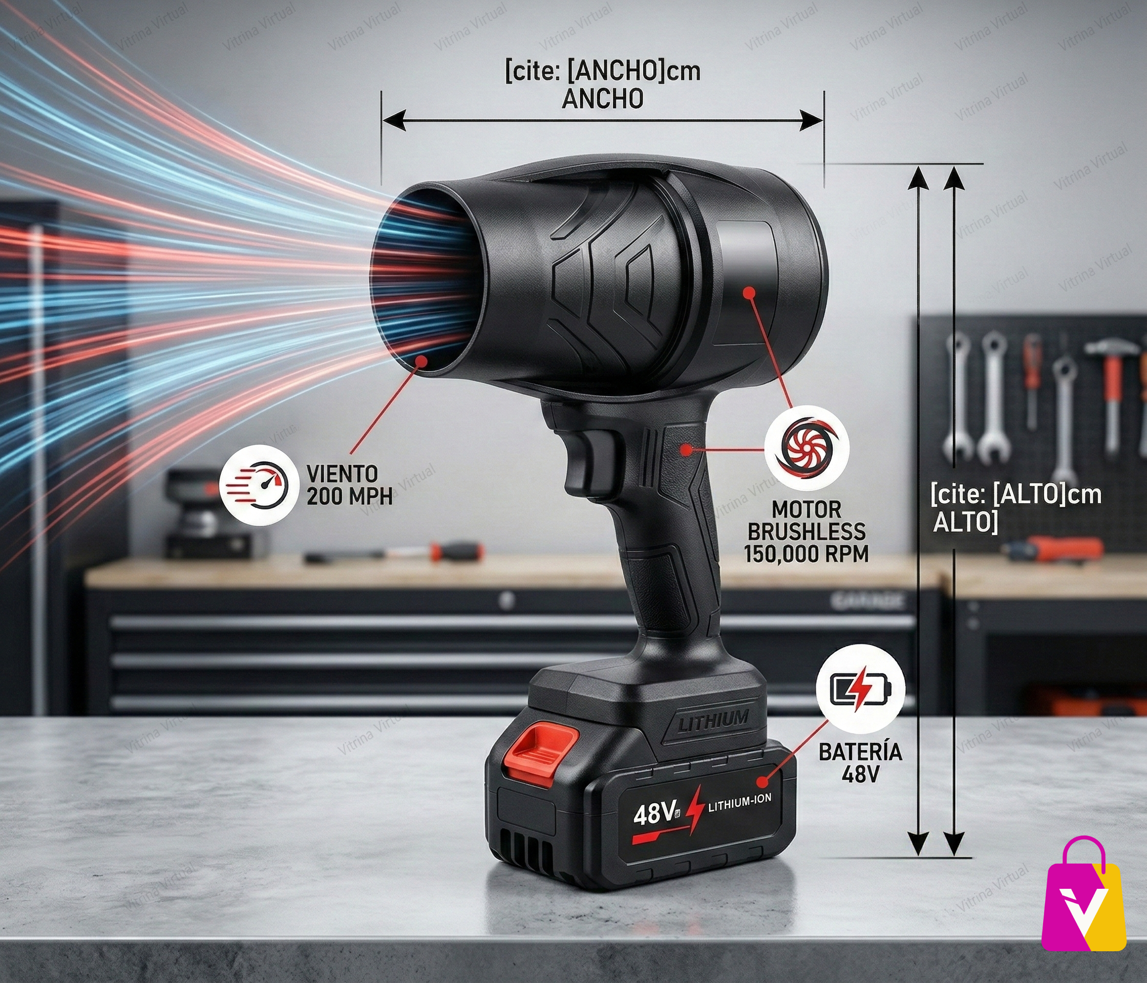 🔥 Soplador TurboDry 150,000 RPM: ¡Secado Extremo en Segundos! 🌪️🚗