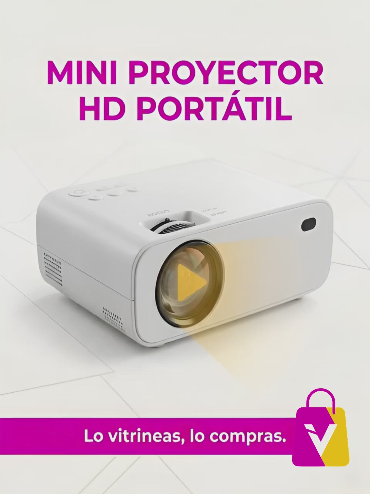 MINI PROYECTOR HD PORTÁTIL - ¡Potencia de Cine en tu Bolsillo! 📽️🔥